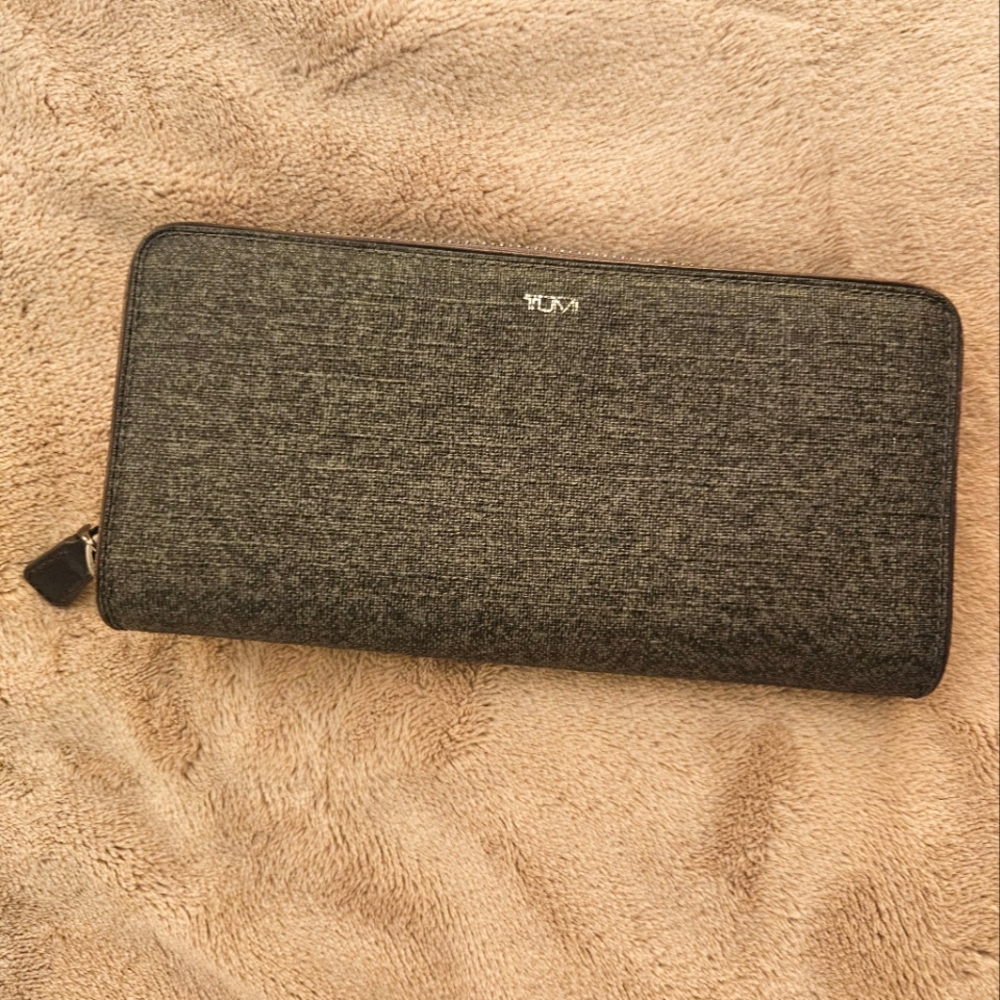 TUMI Earl Gray Travel Zip Around Wallet